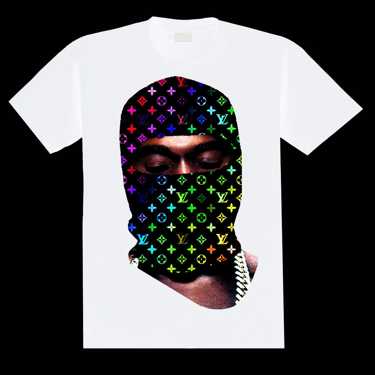 Ye mask T-shirt (rainbow)