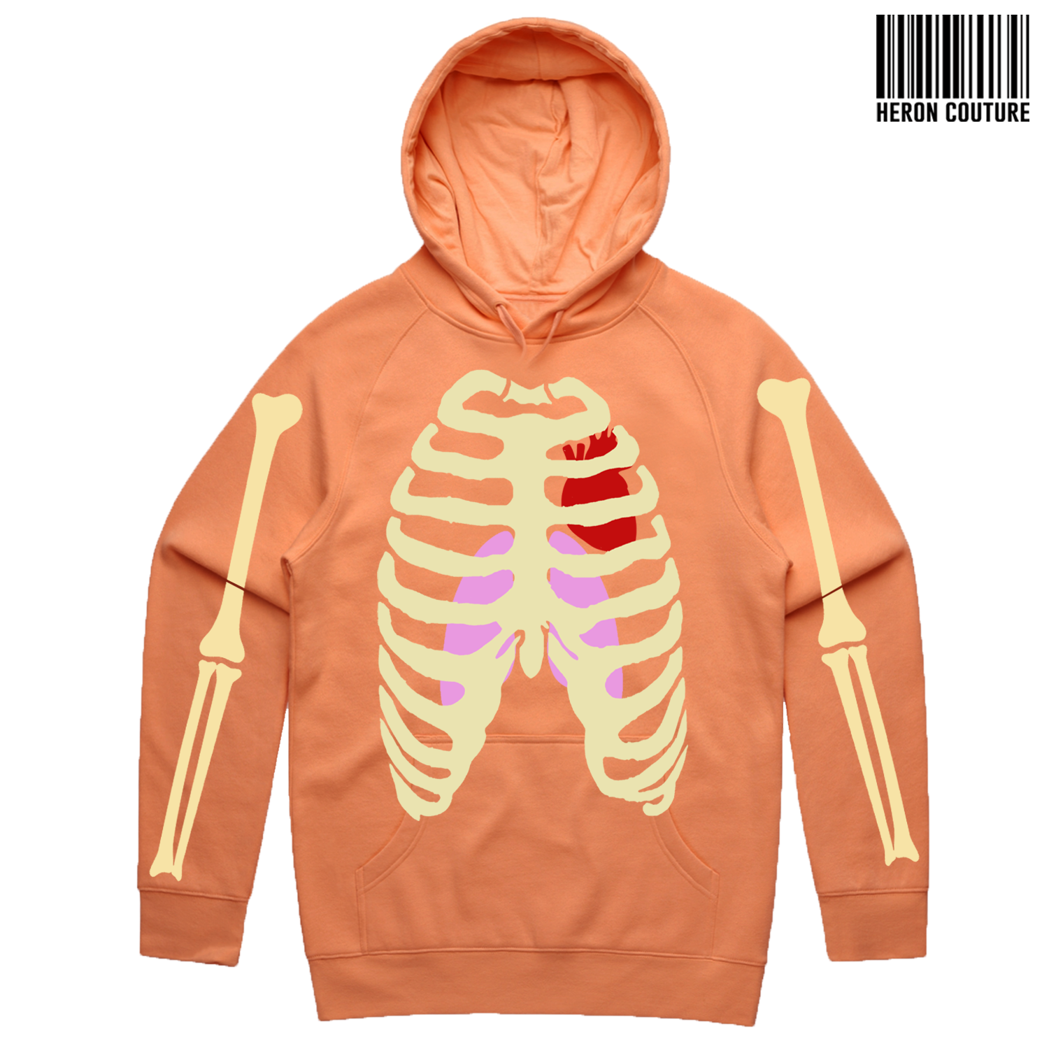 Skeletor Hoodie (Peach)