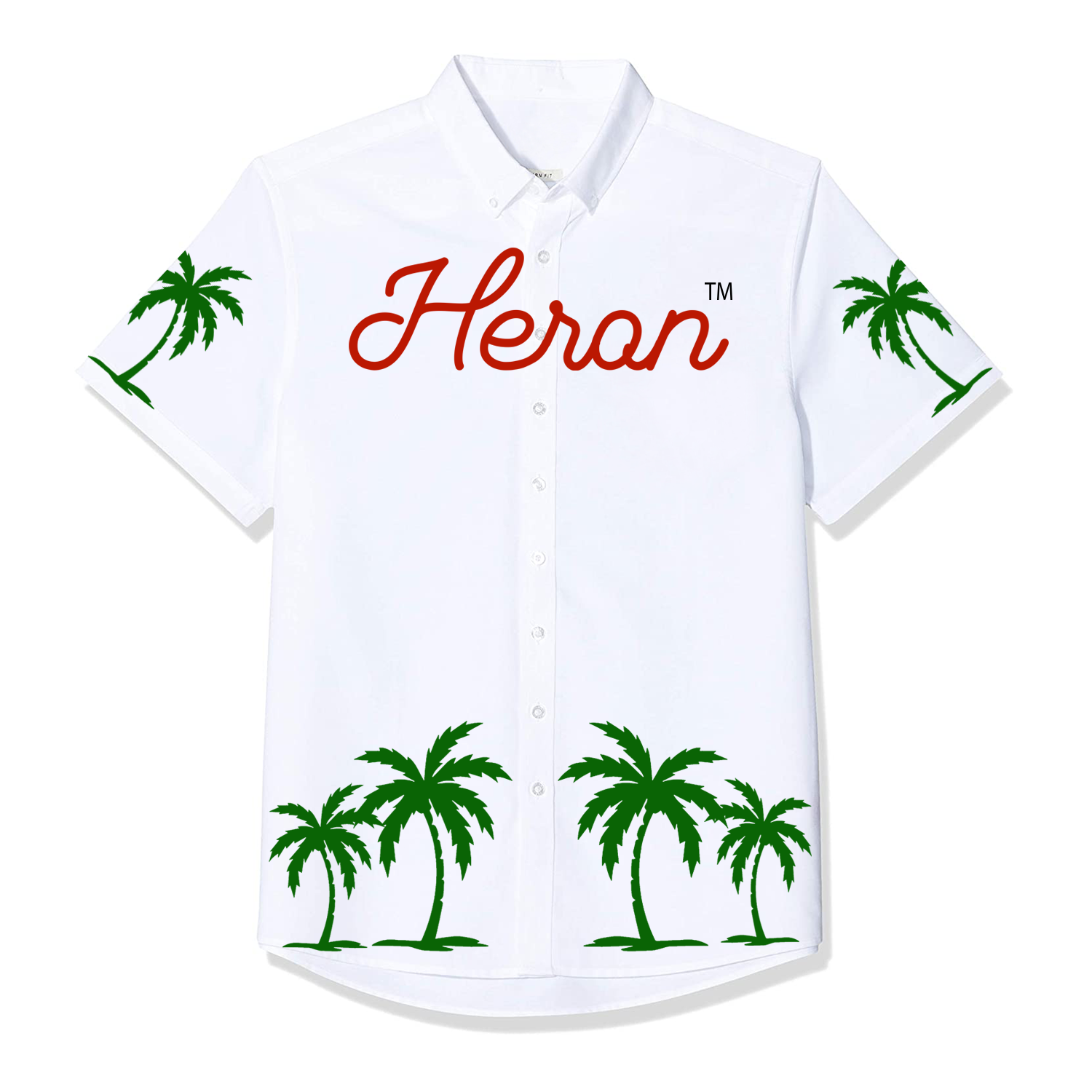 Heron “Cartel” Shirt (White, Red & Green)
