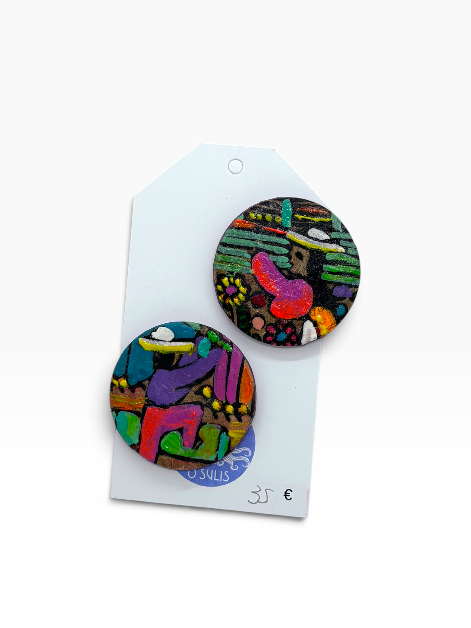 Boucles d'oreilles illustration mexicaine