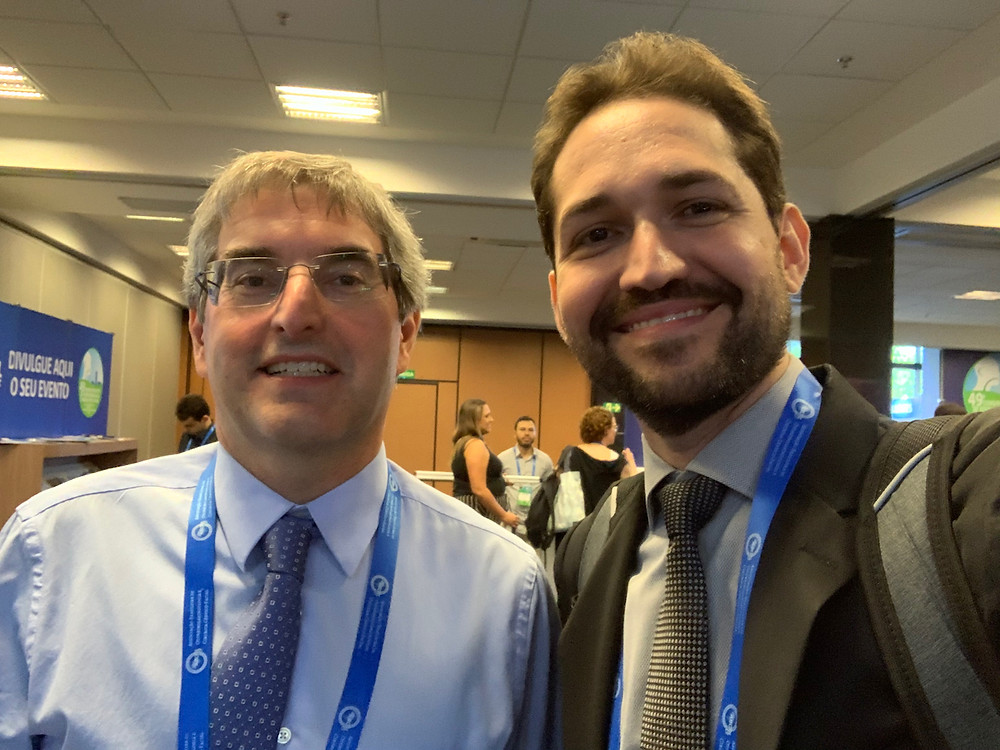 Dr Márcio Salmito com seu querido e admirado professor, Dr Fernando Ganança (Unifesp)