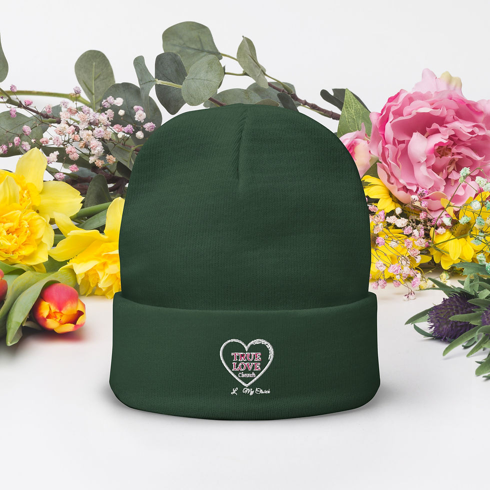 Thumbnail: True Love Church Embroidered Beanie