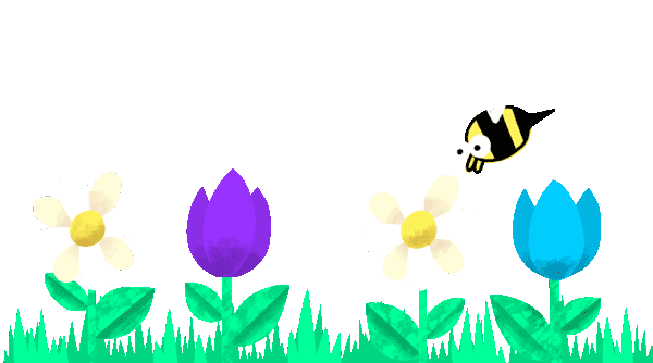 bees and flowers.gif