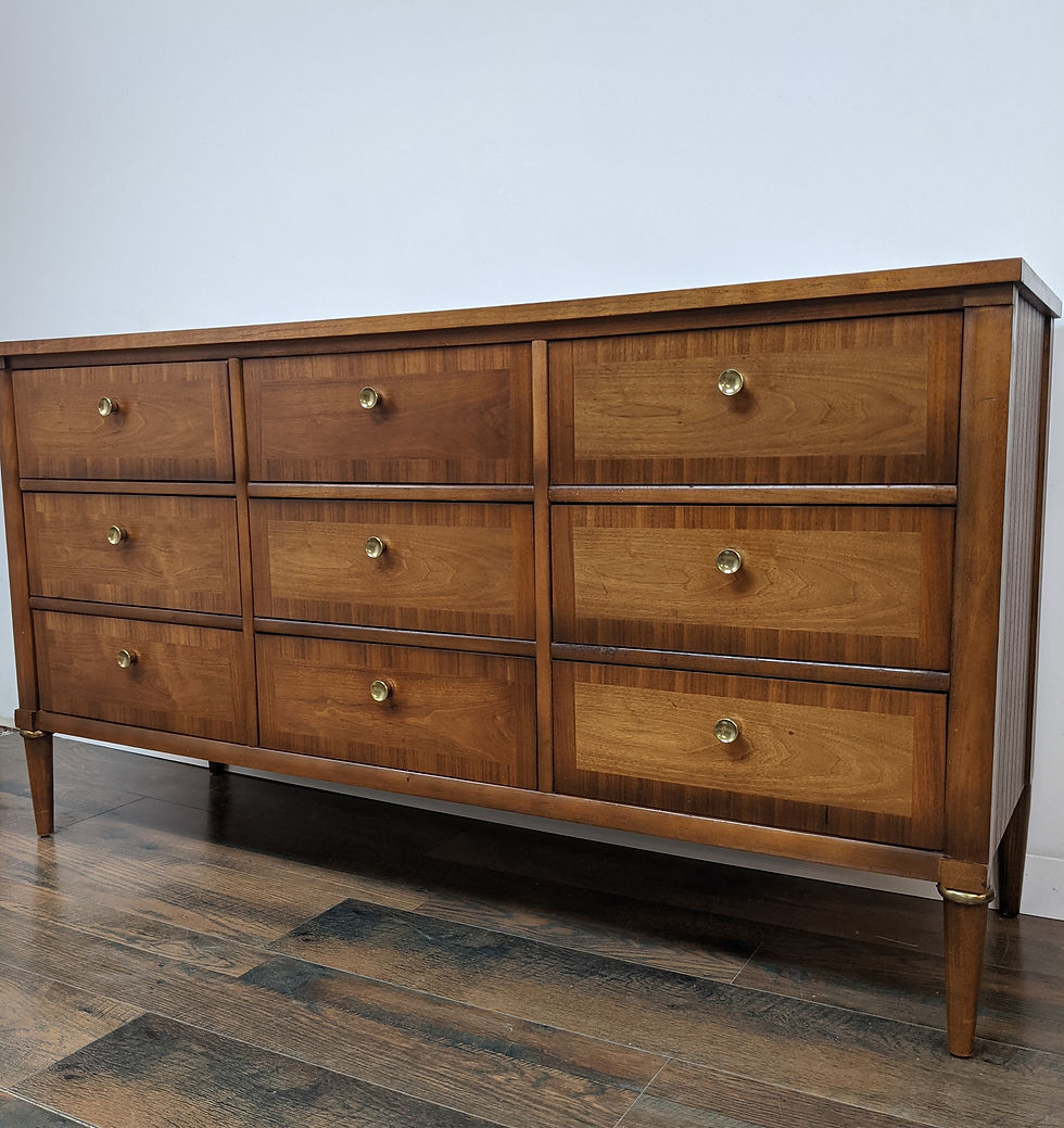 Thumbnail: MidMod Long Nine Drawer Dresser