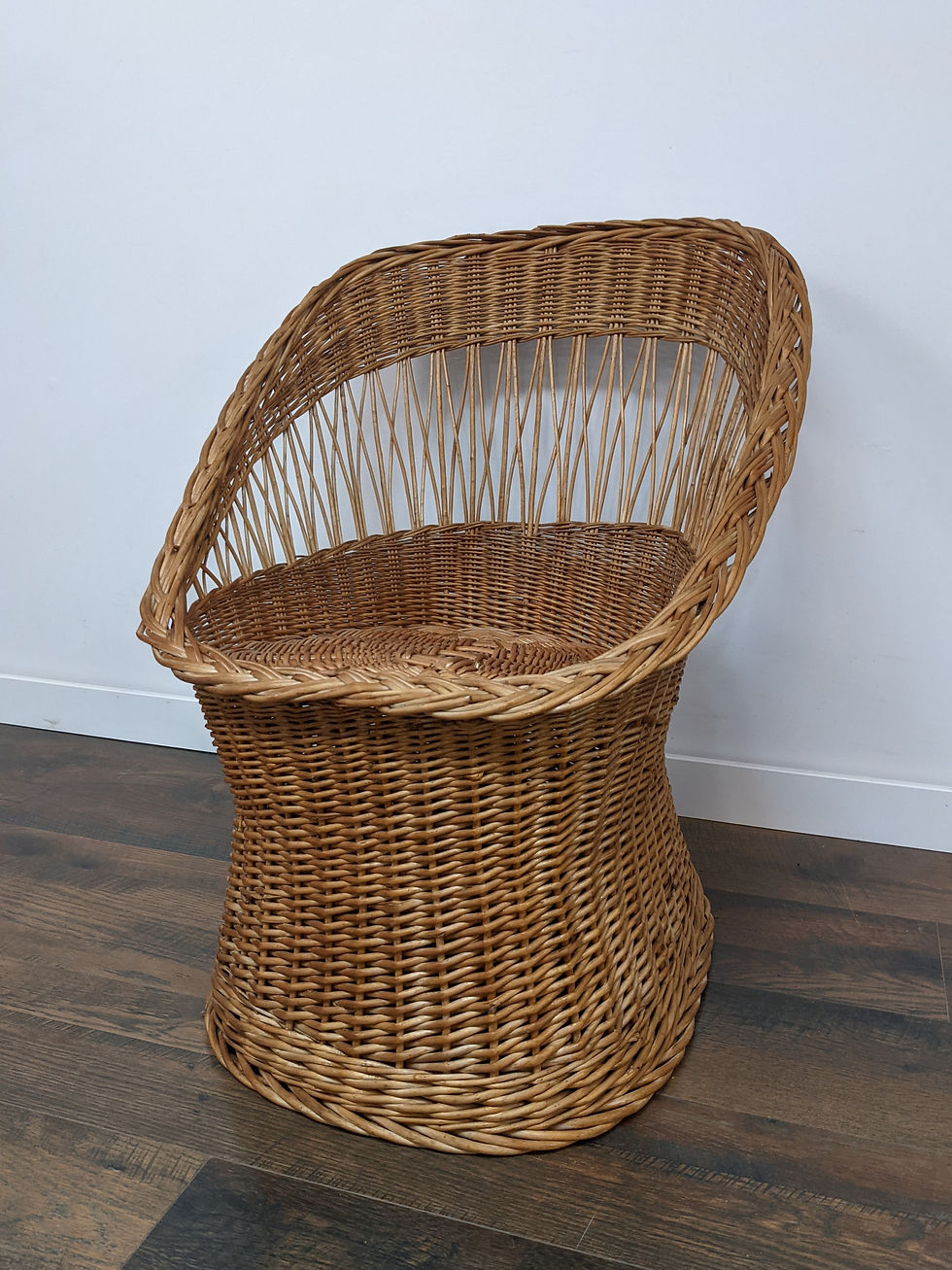 Thumbnail: Pair of Wicker Rattan Chairs