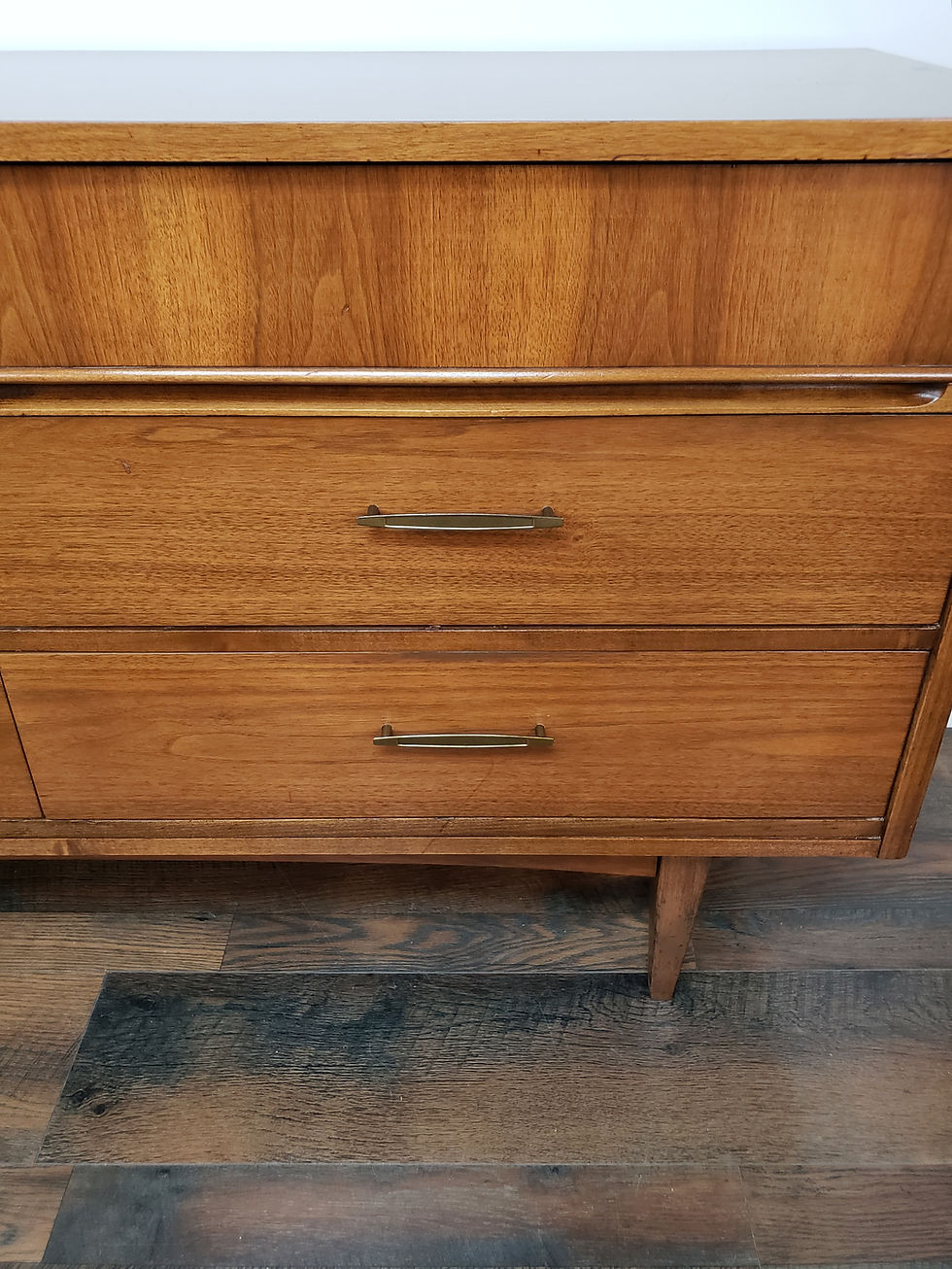 Thumbnail: MidMod Long Six Drawer Dresser 