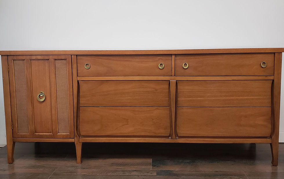 Thumbnail: Long Six Drawer Dresser With Door