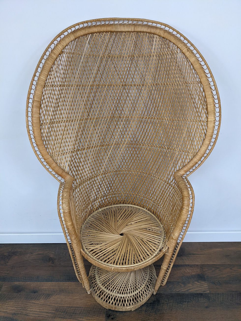 Thumbnail: Large Woven Rattan Peacock Chair