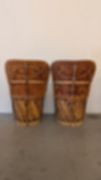 Thumbnail: Vintage Leather Equipale Chairs
