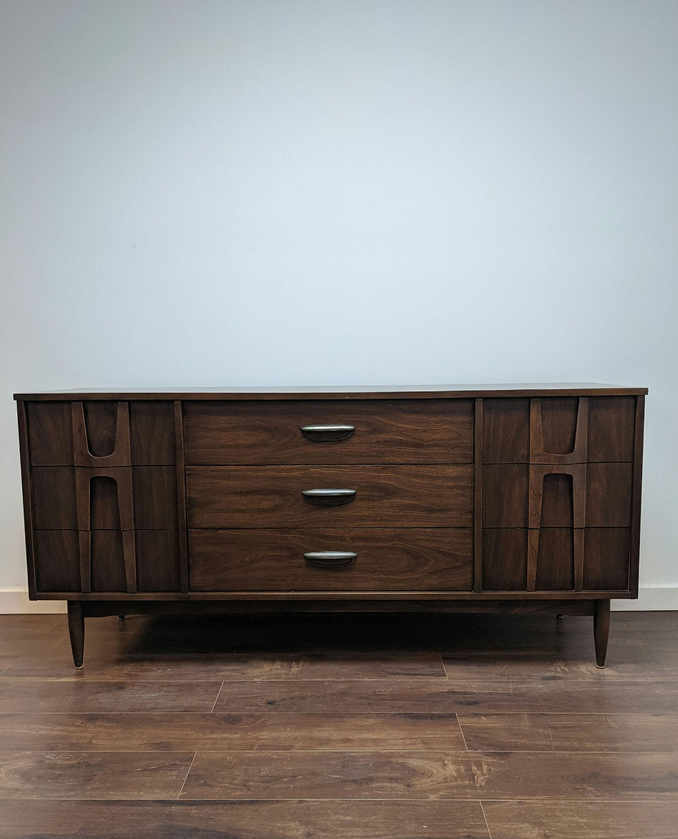 Thumbnail: MidMod Long Nine Drawer Dresser