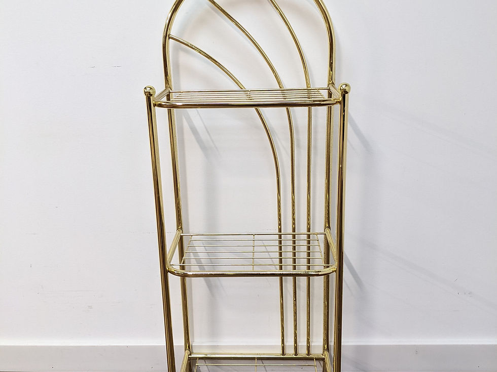 Thumbnail: Arched Brass Plant Stand Shelf 