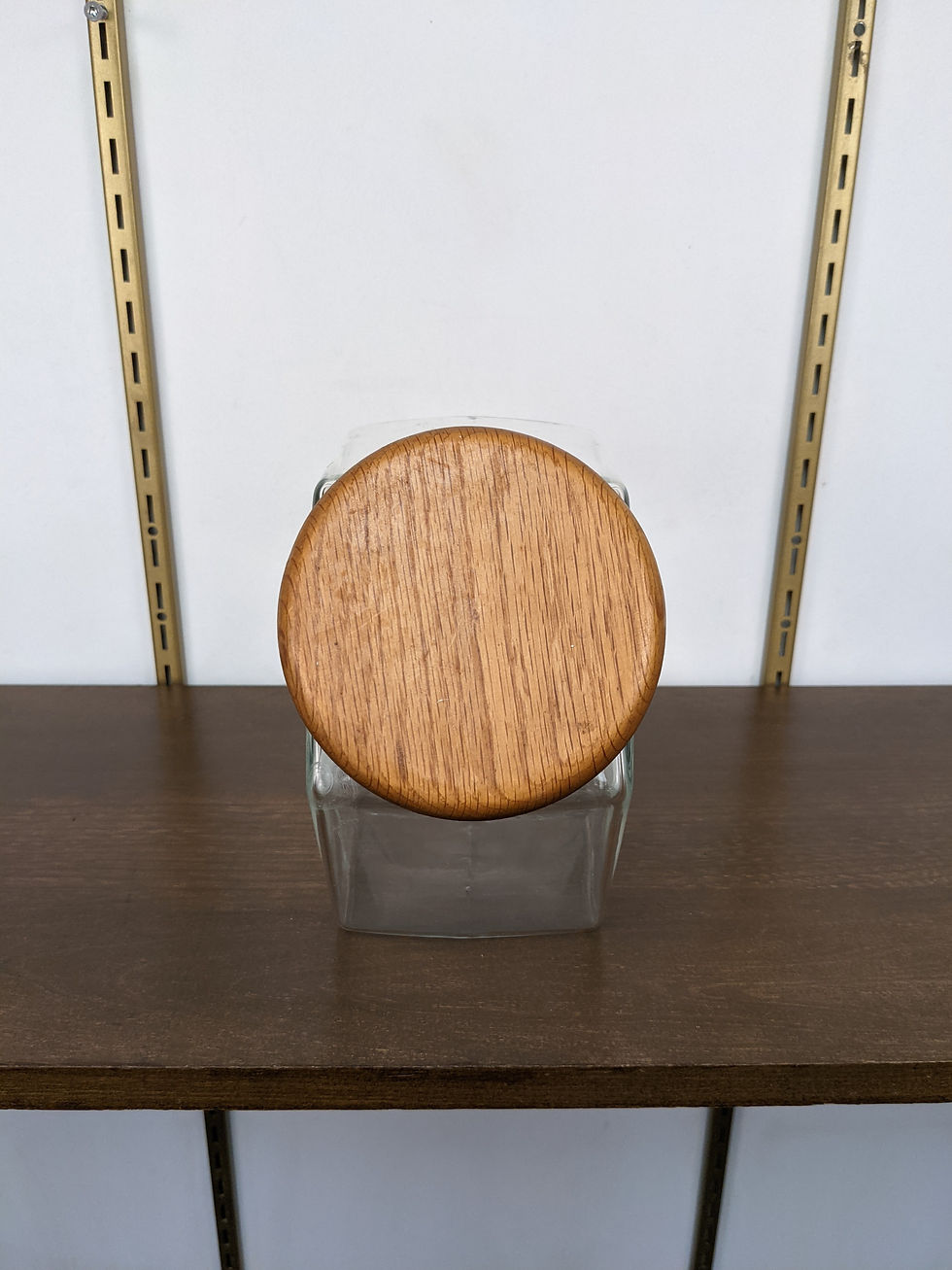 Thumbnail: Wood & Glass Canister Set