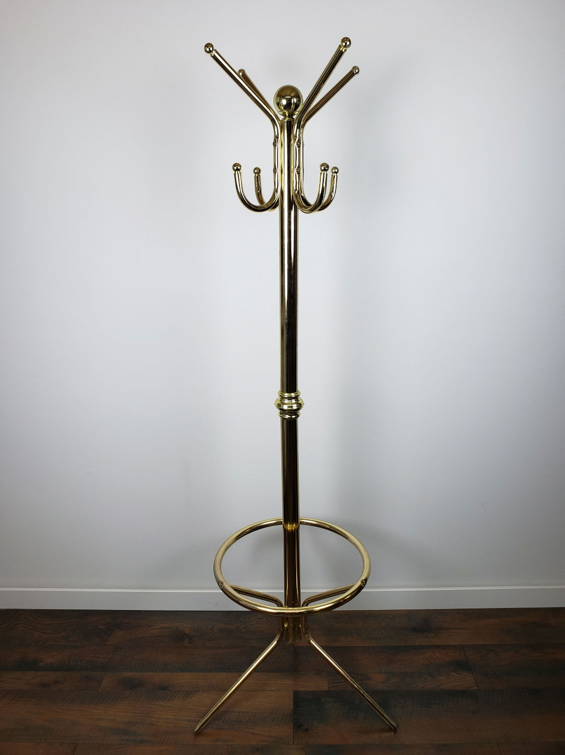 Vintage Brass Coat Stand