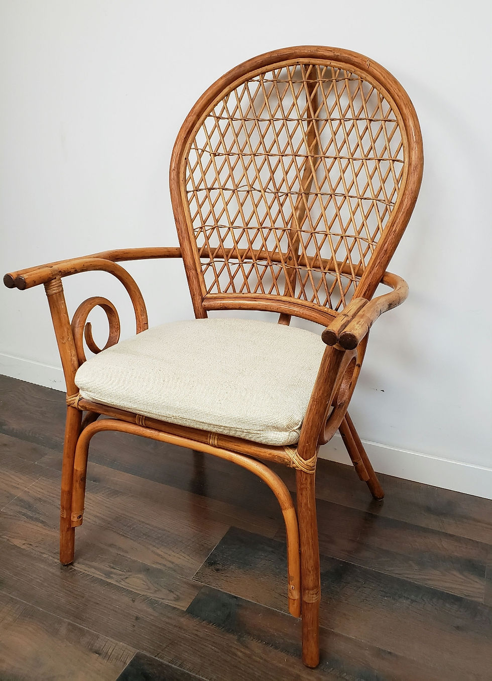 Thumbnail: Arched Rattan Side Chair 