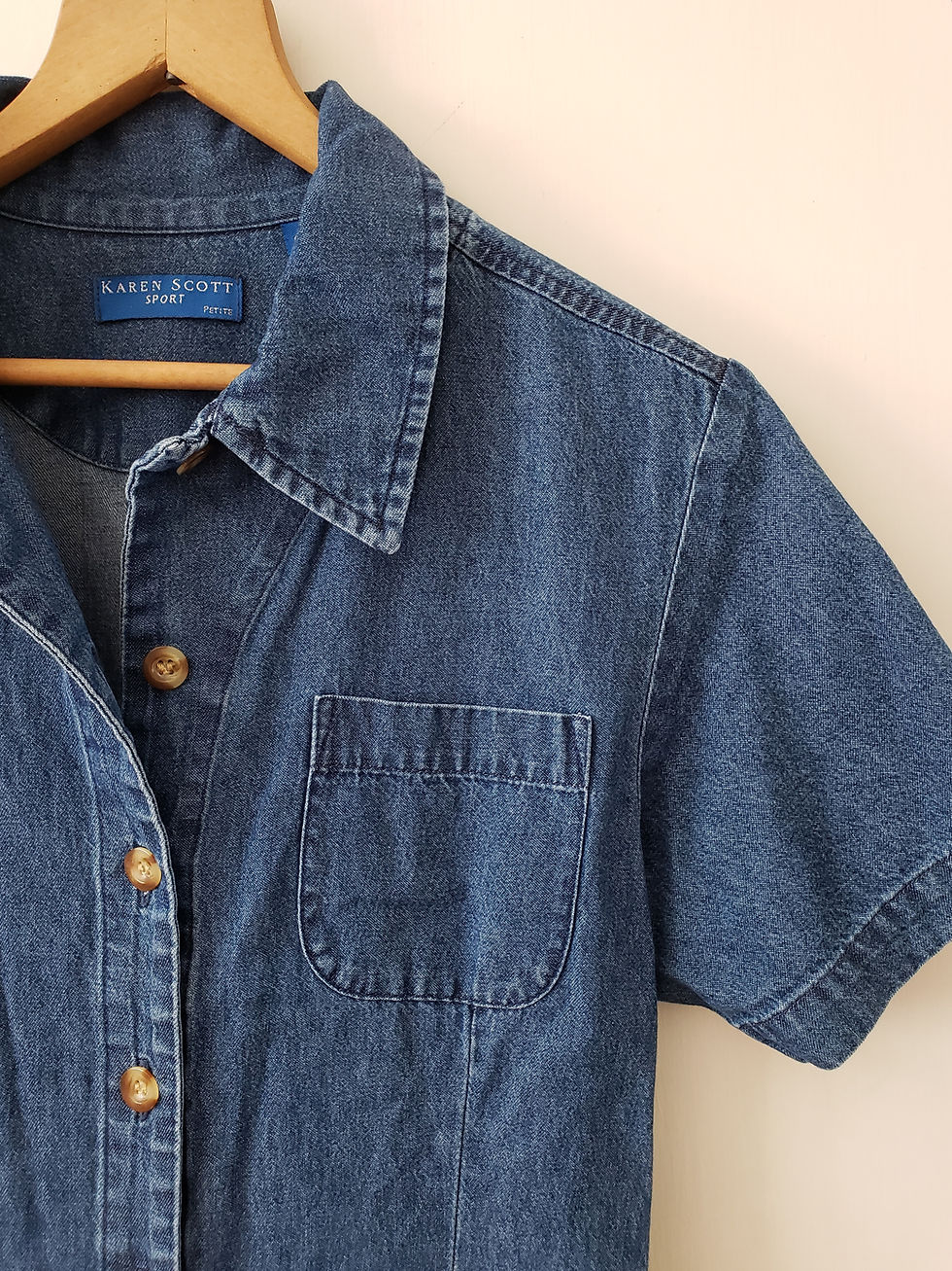 Thumbnail: Vintage Midi Denim Dress 