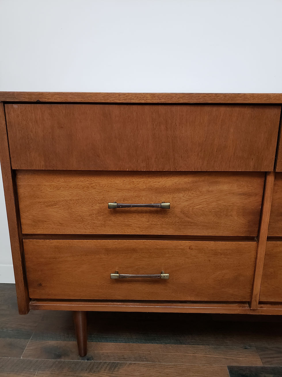 Thumbnail: MidMod Long Six Drawer Dresser 