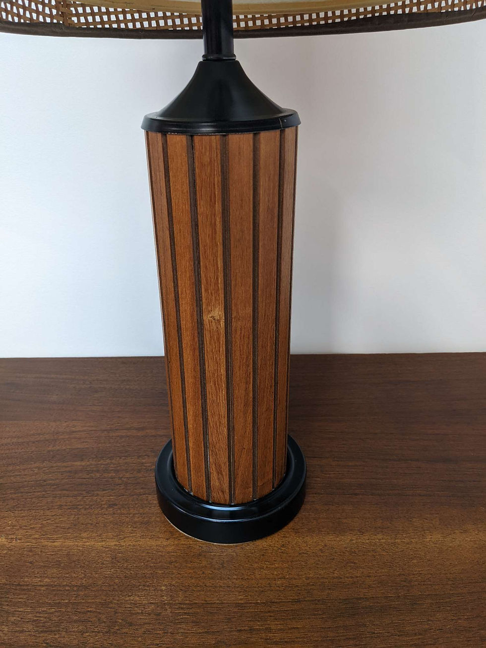 Thumbnail: Pair of MCM Gruvwood Lamps 