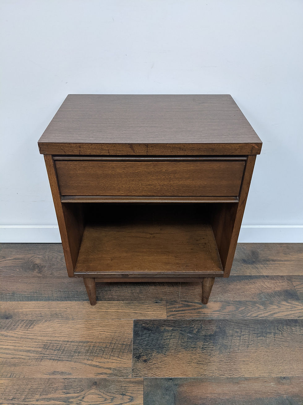 Thumbnail: MidMod Side Table With Drawer