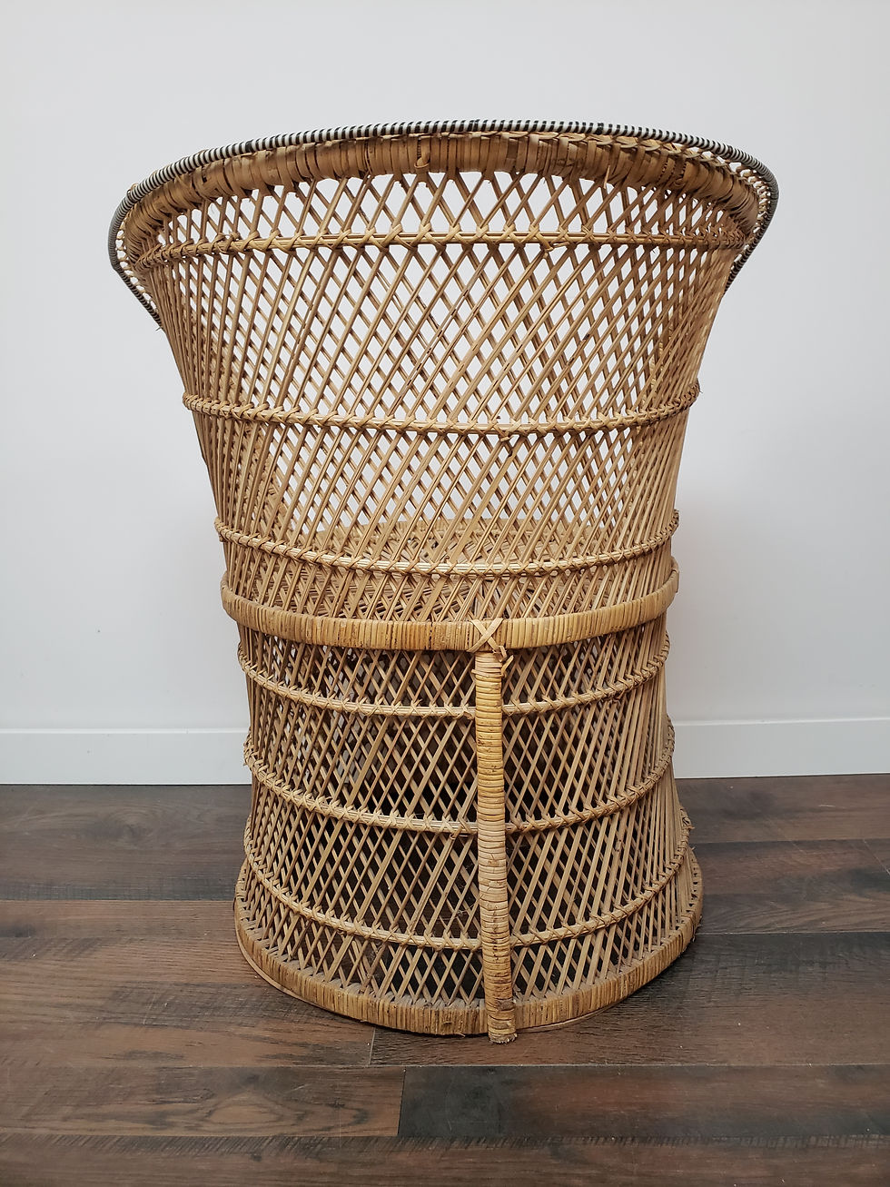 Thumbnail: Woven Rattan Barrel Chair 