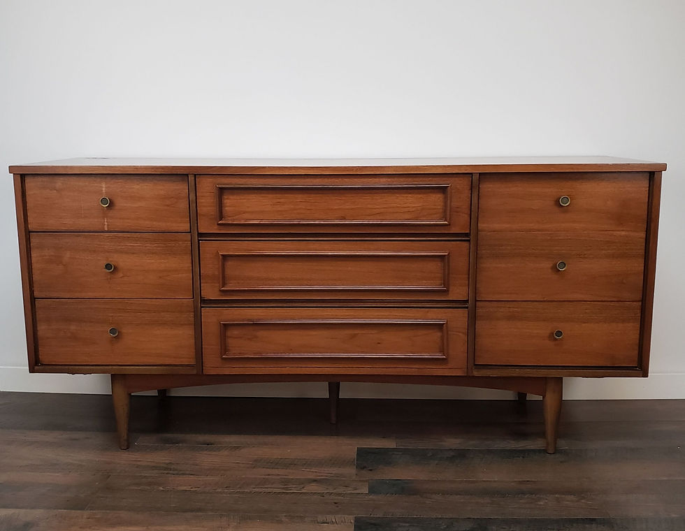 Thumbnail: MidMod Long Nine Drawer Dresser 