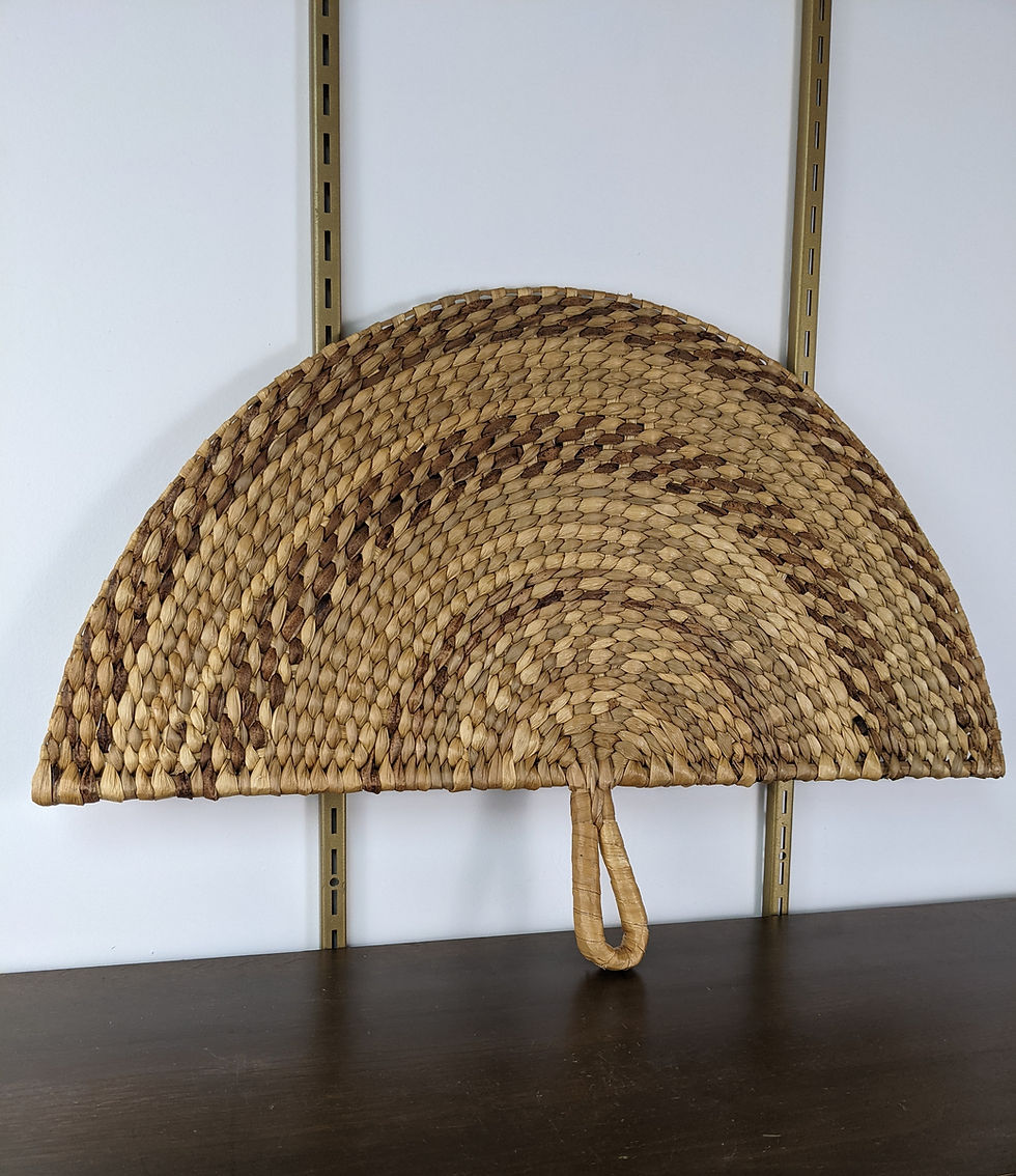 Thumbnail: Rattan Fan Wall Hanging