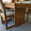 Thumbnail: Vintage Modern Dining Table & Six Chair Set 