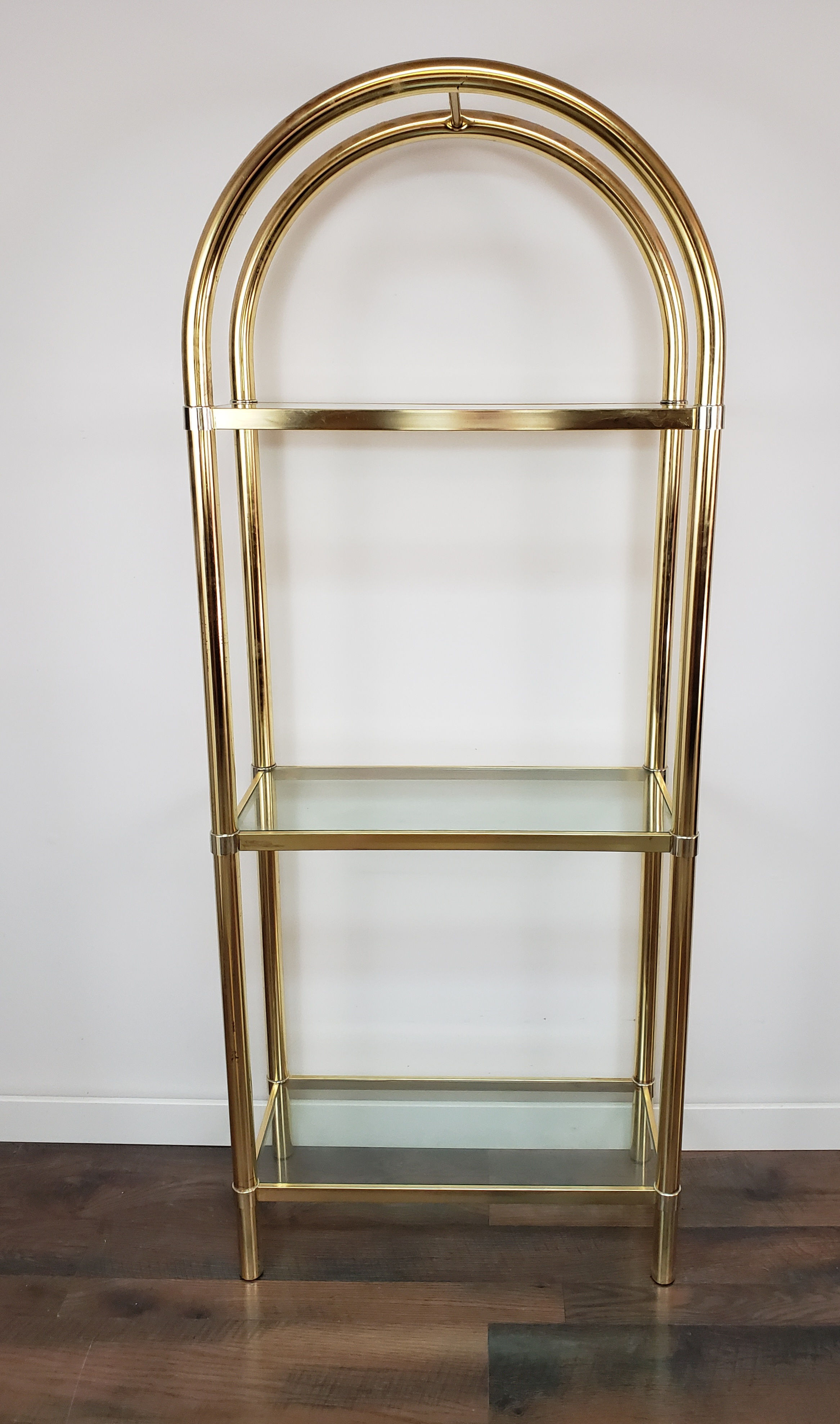 Arched Top Brass Shelf