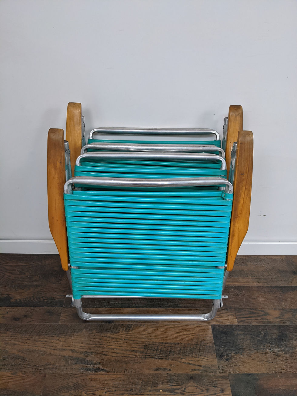 Thumbnail: Pair of MCM Patio Chairs By Telescope Furniture Co.