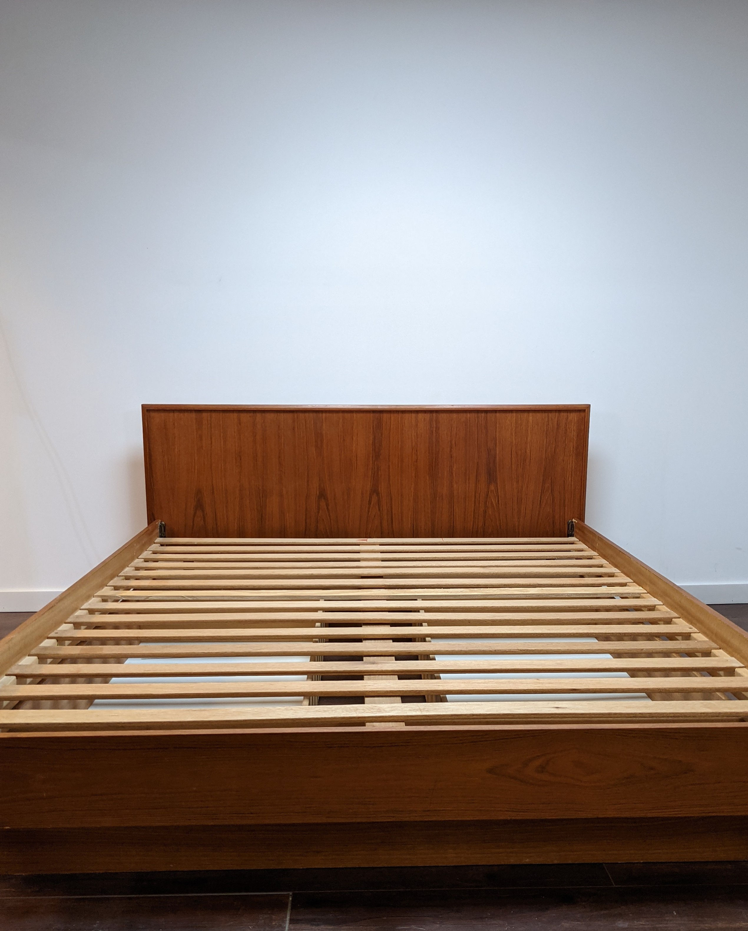 Danish Modern Teak Queen Platform Bed