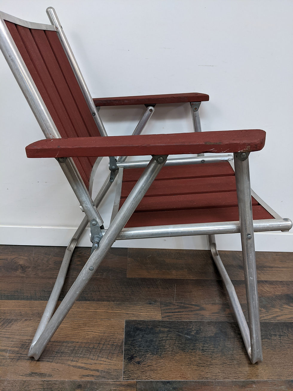 Thumbnail: Pair of MCM Aluminum Patio Chairs