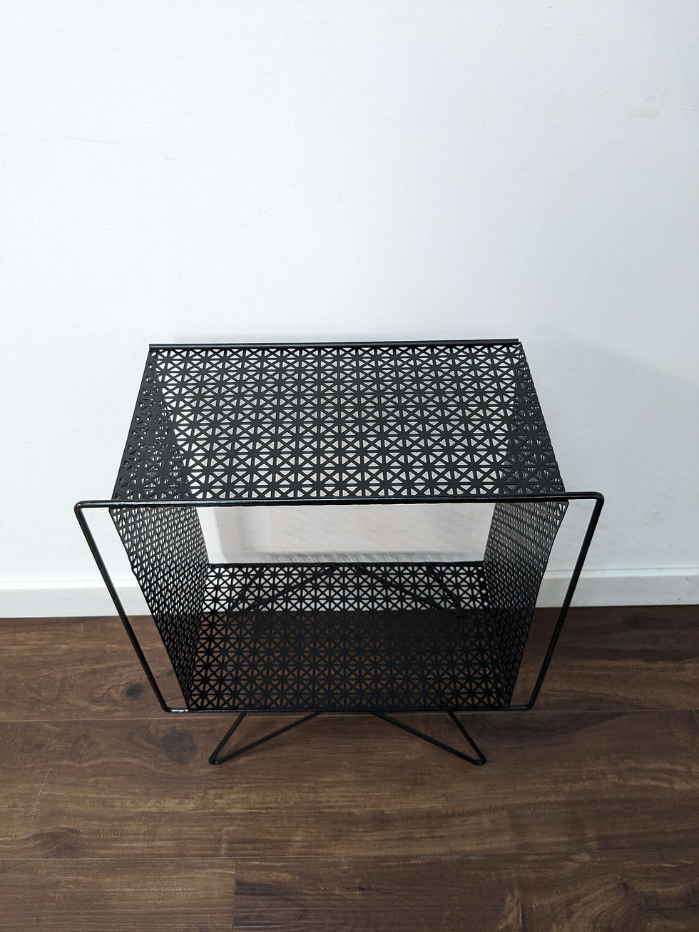 Thumbnail: MCM Pressed Metal Record Stand 