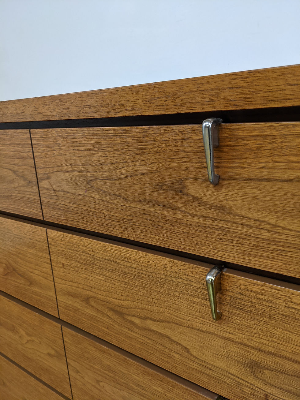 Thumbnail: MCM Long Four Drawer Dresser