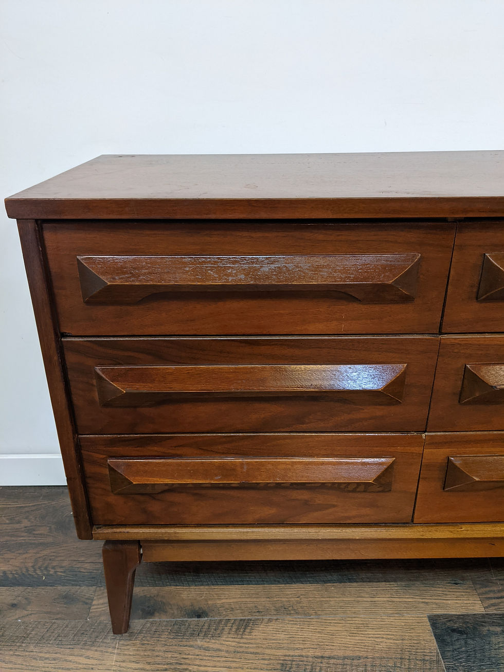 Thumbnail: MidMod Long Nine Drawer Dresser