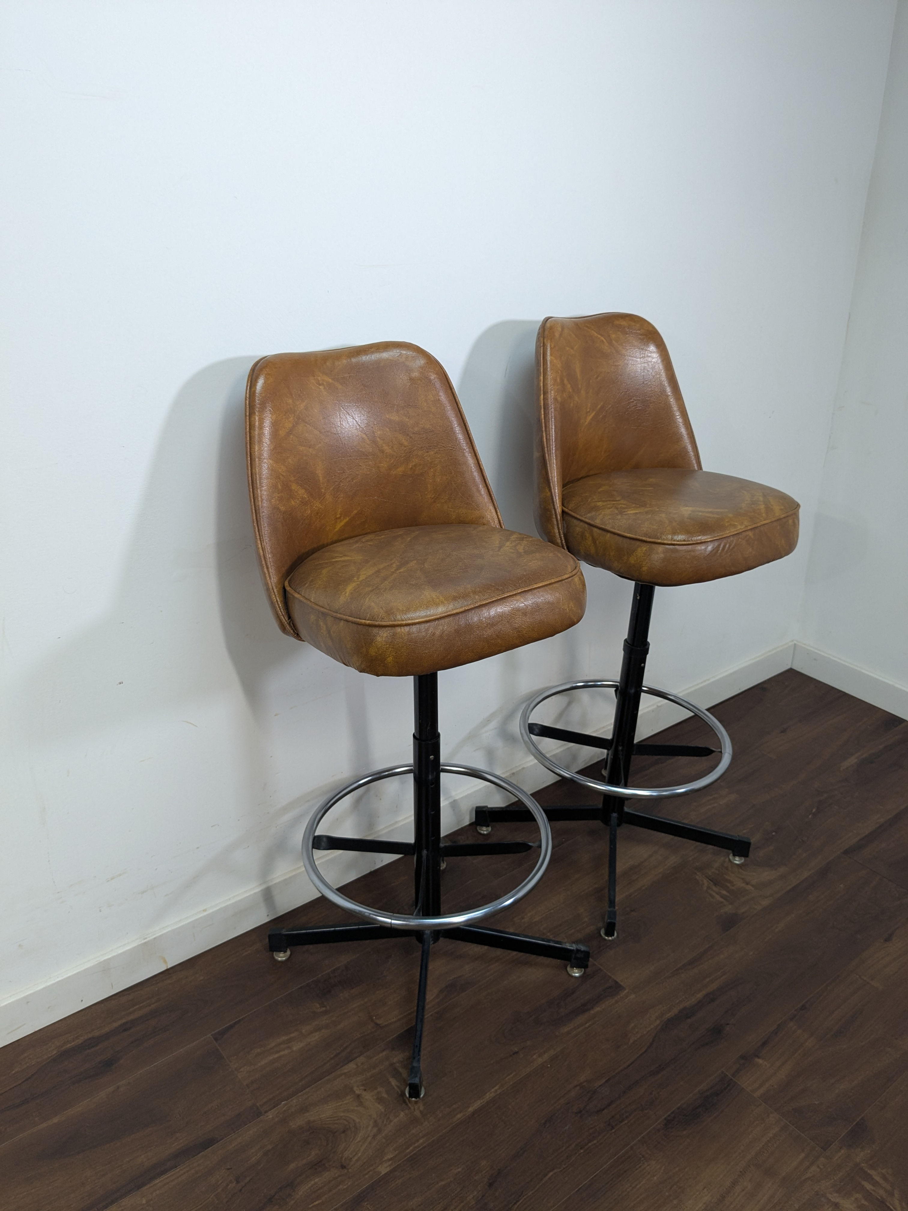 Pair of MCM Barstools 