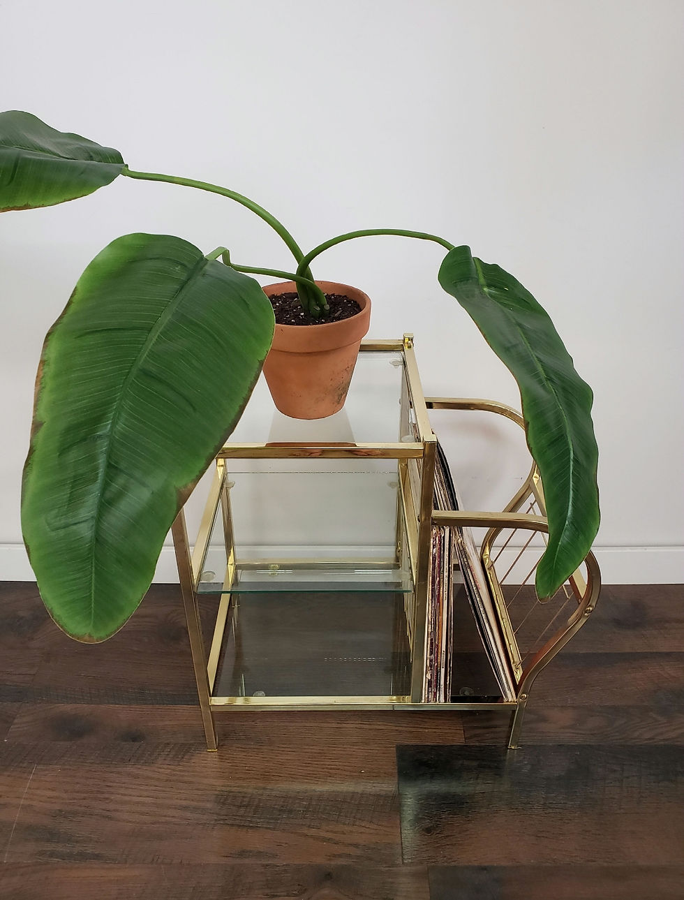 Thumbnail: .MCM Brass Record Stand 