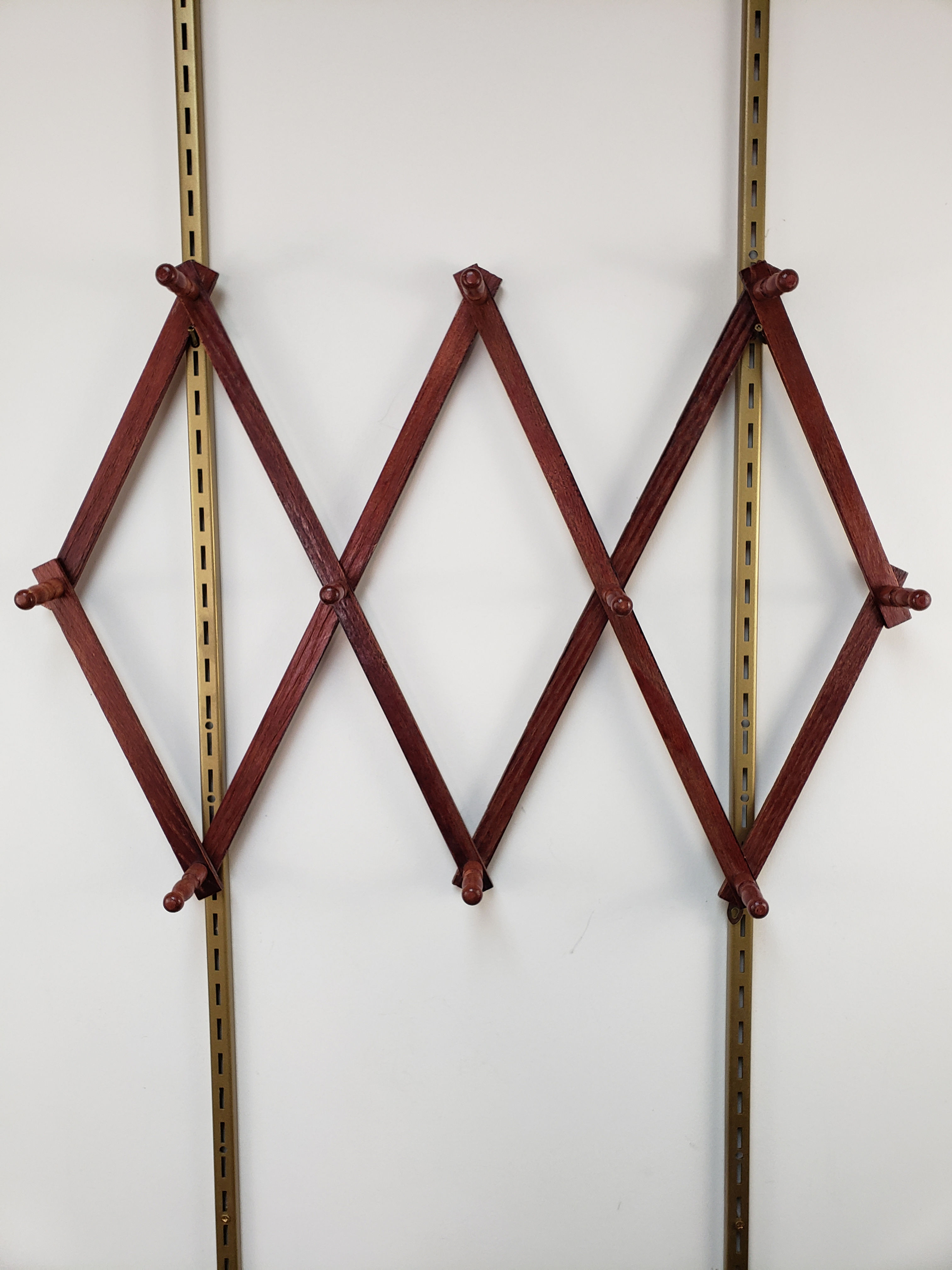 Wooden Vintage Accordion Wall Hanger 