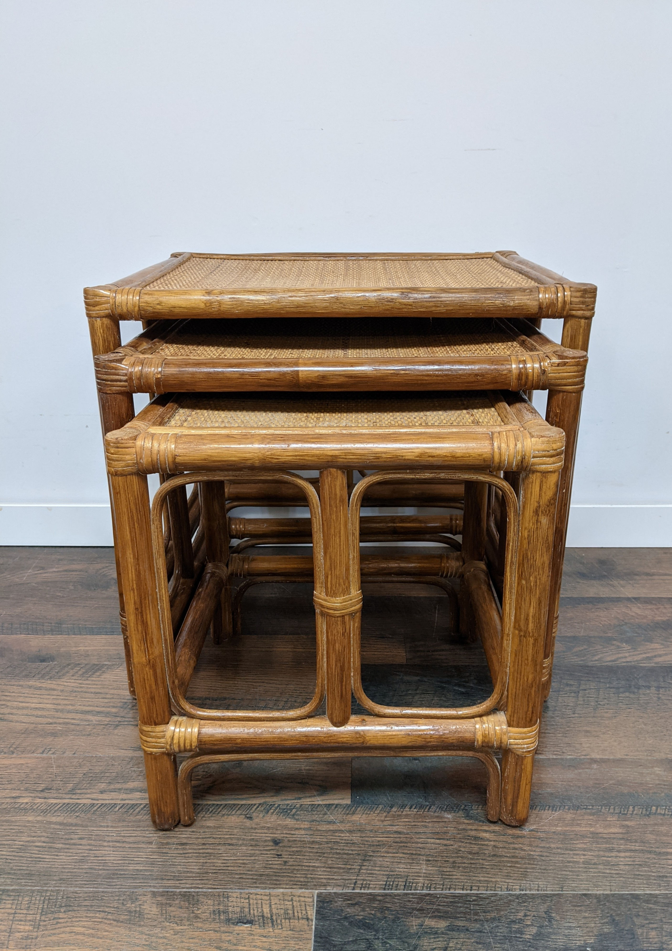 Rattan Nesting Side Tables