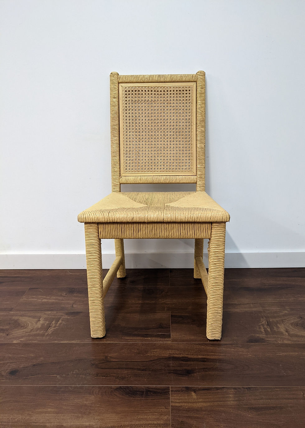 Thumbnail: Wicker Desk + Chair By Henry Link