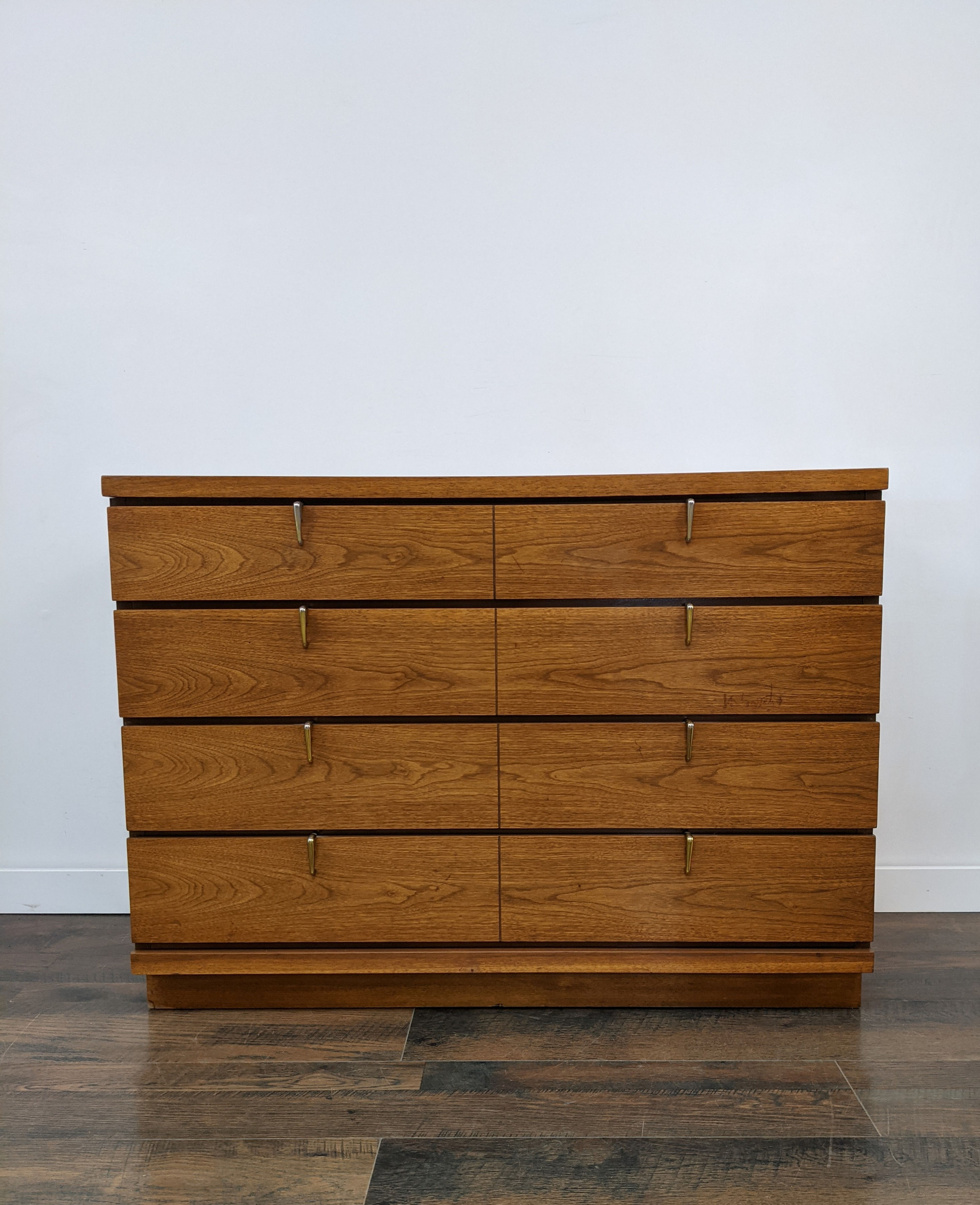 MCM Long Four Drawer Dresser