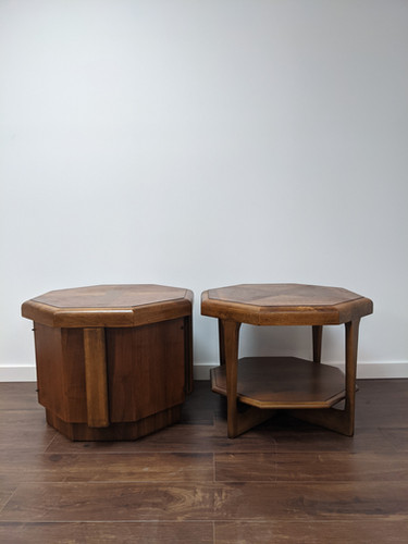 MidMod Octagon Side Table With Door By Lane | 15Two Home