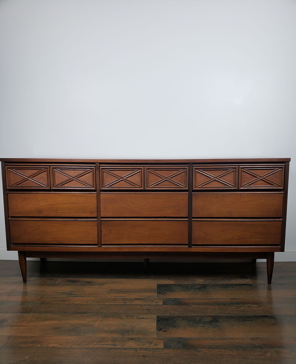 MidMod Long Nine Drawer Dresser | 15Two Home