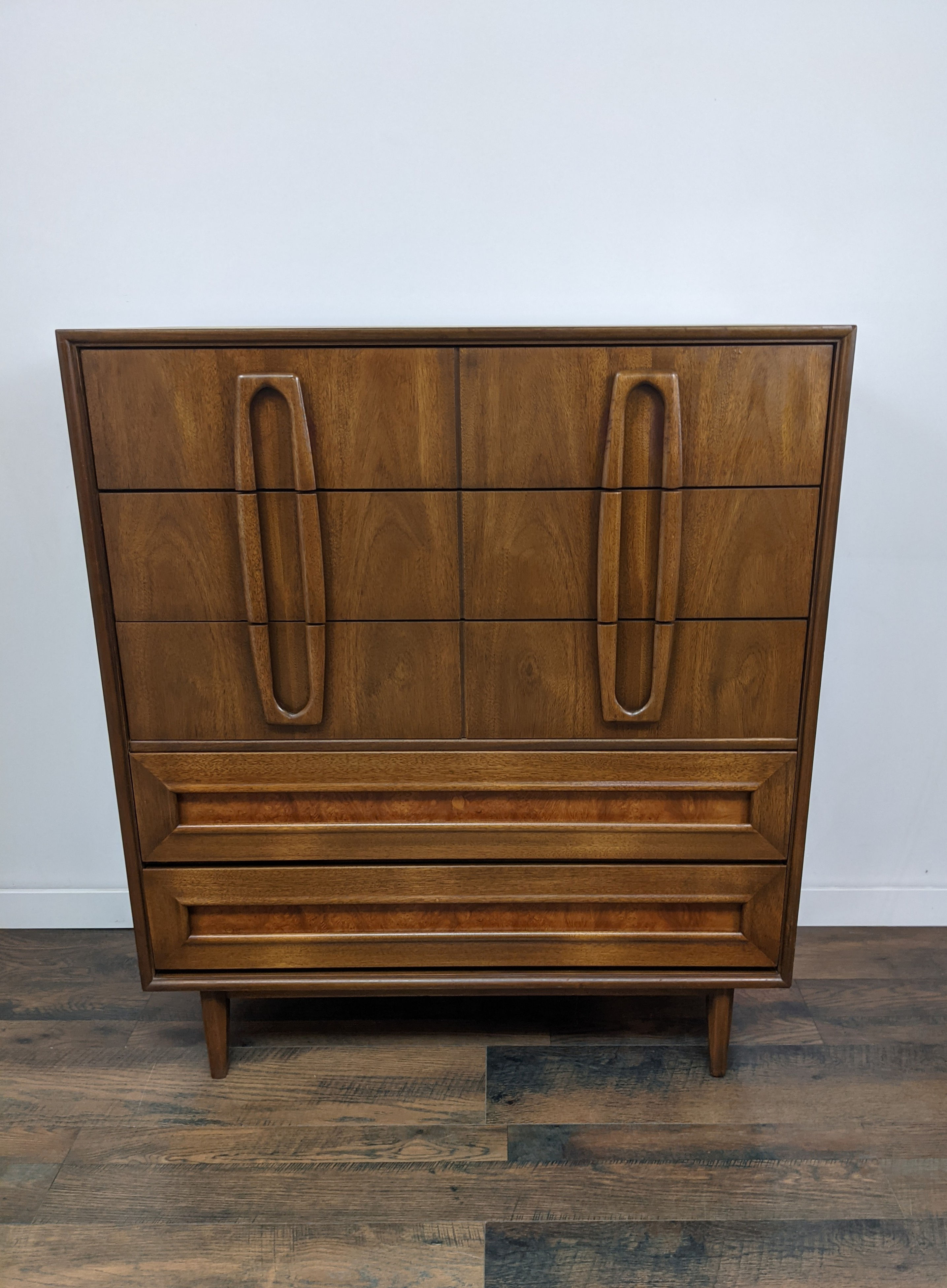 MidMod Tall Five Drawer Dresser