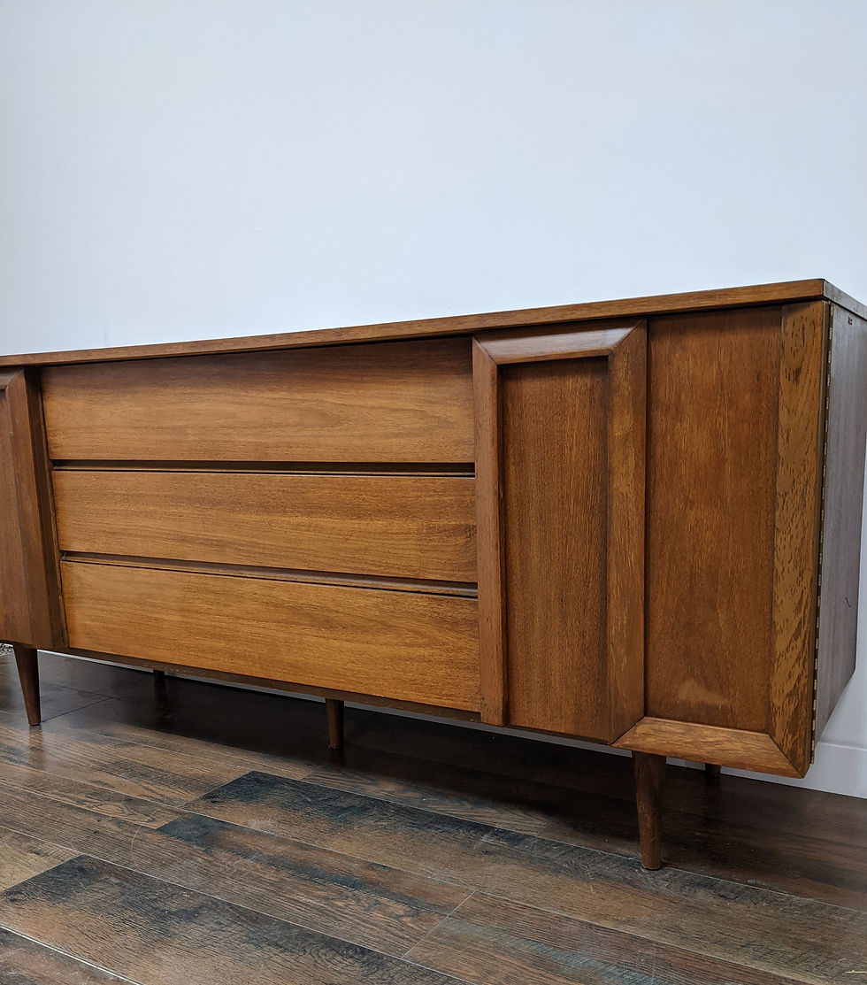 Thumbnail: MidMod Long Nine Drawer Dresser