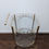 Thumbnail: MCM Round Brass & Glass Bar Cart