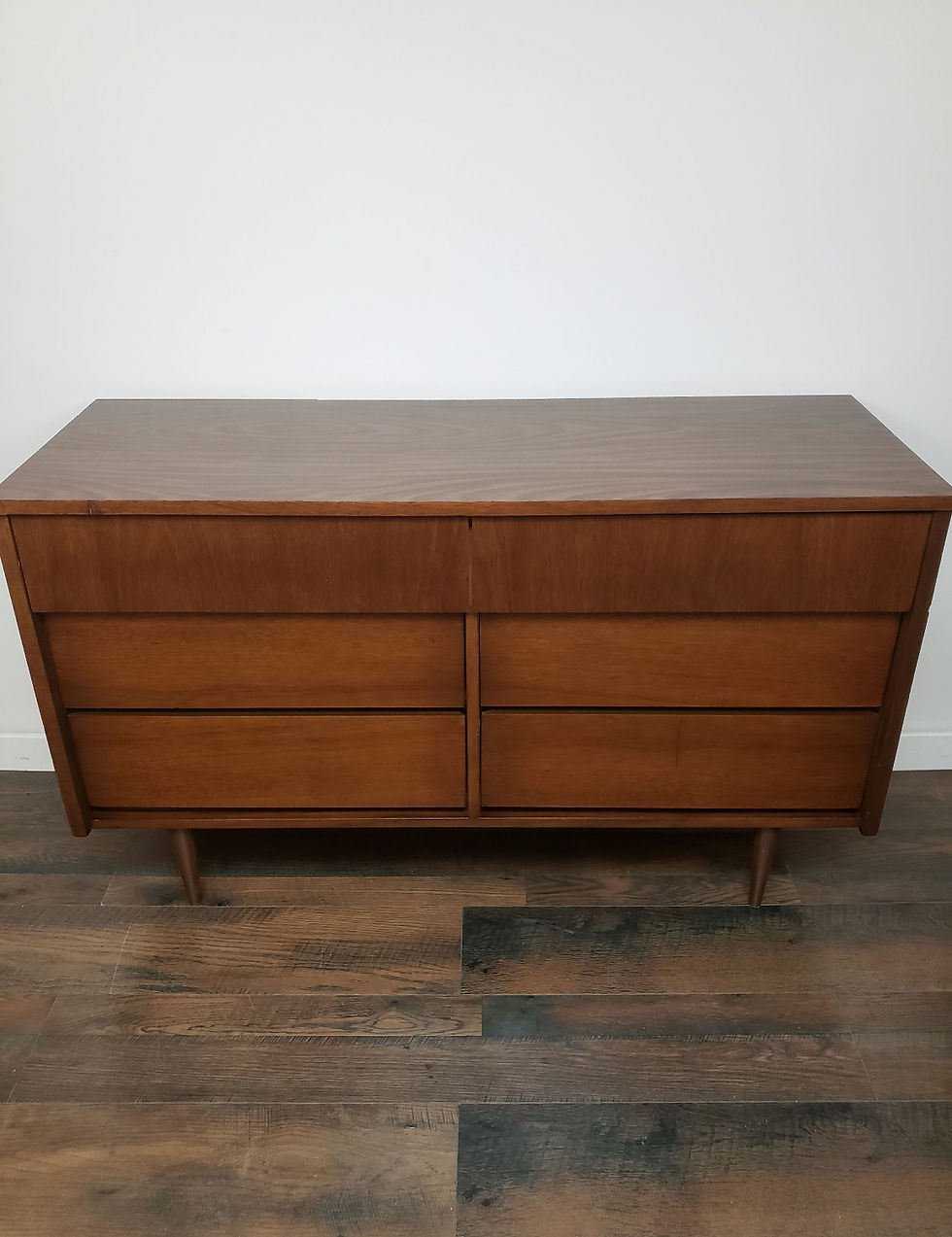 Thumbnail: MCM Long Six Drawer Dresser 