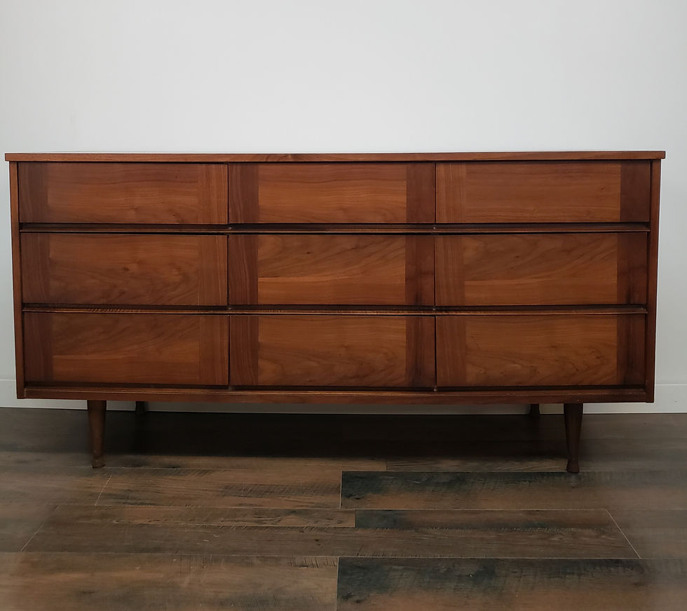 Thumbnail: MCM Long Nine Drawer Dresser 