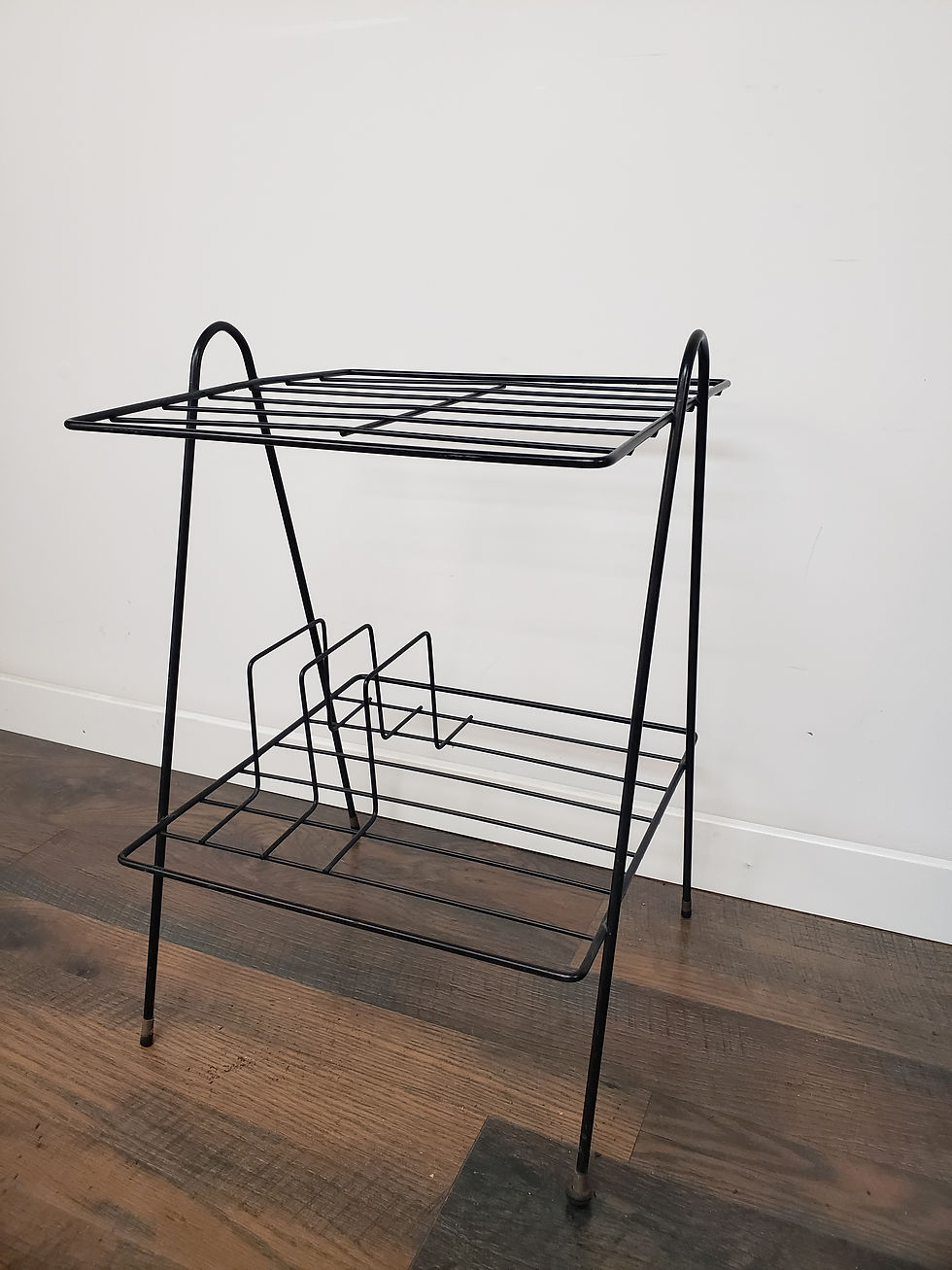 Thumbnail: MidMod Metal Record Stand 