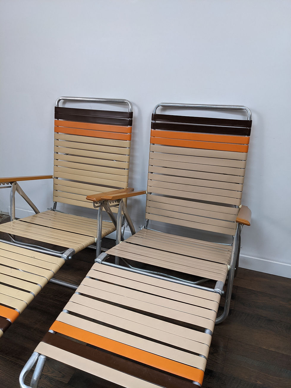 Thumbnail: Pair of MCM Patio Lounge Chairs