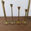 Thumbnail: Set of Four MidMid Brass Candlesticks