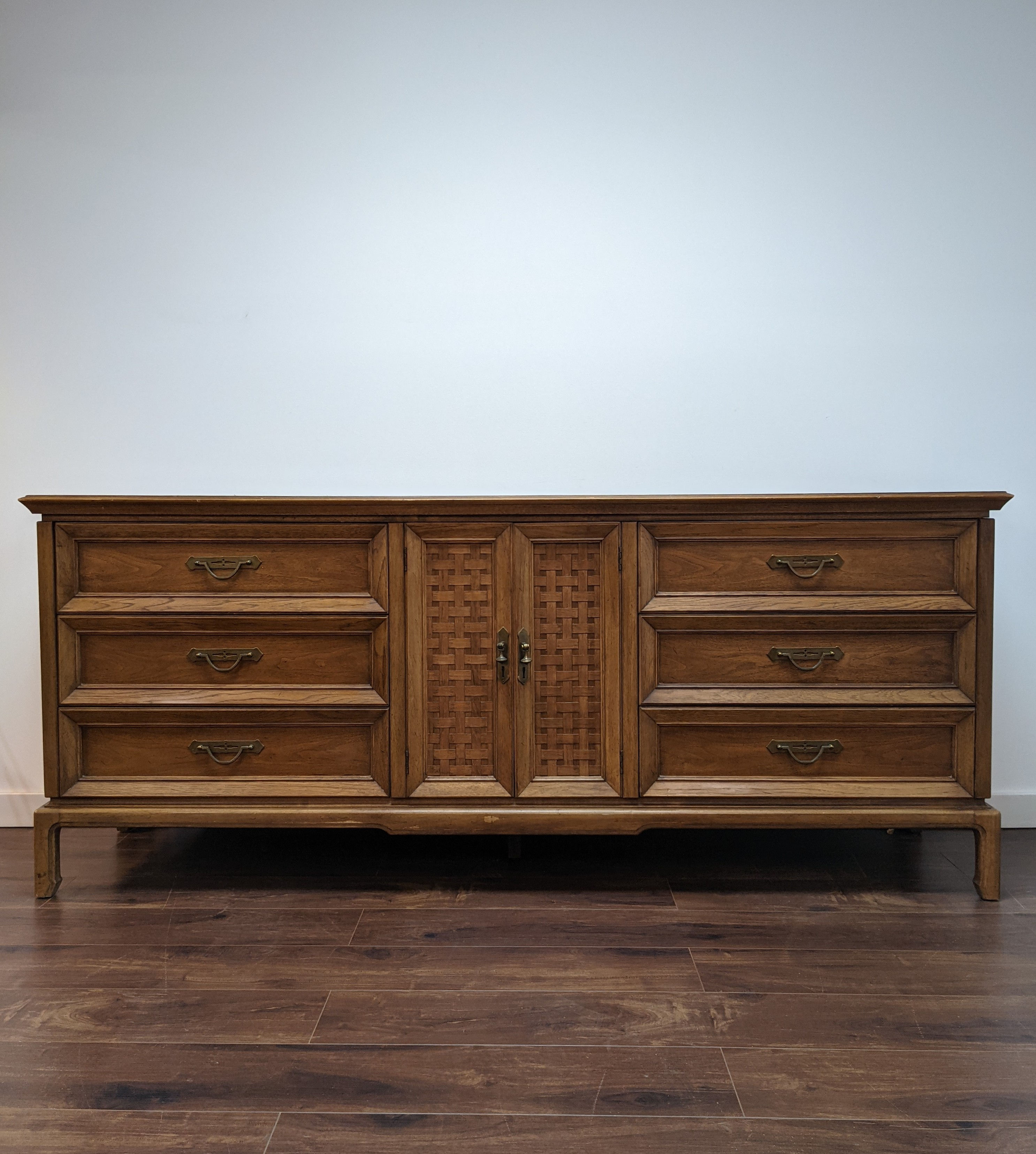 Long Nine Drawer Dresser By Thomasville